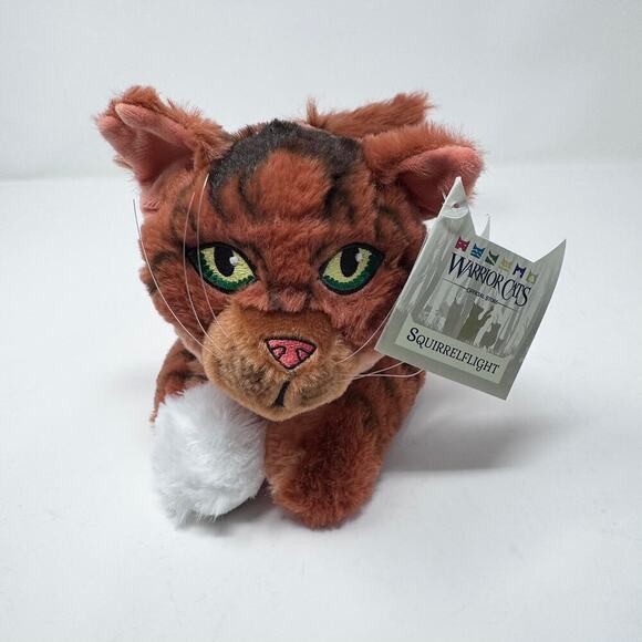 NWT Warrior Cats Squirrelflight Orange Green Eyes Kitty 14" Plush Thunder Clan - Picture 2 of 11